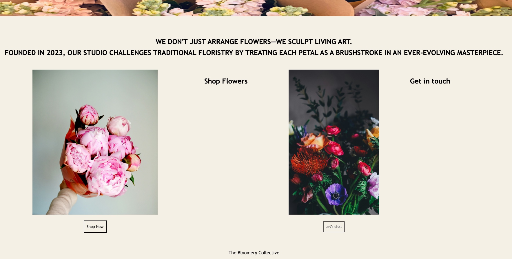 florist e-commerce site